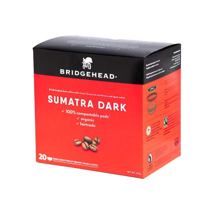 box of Sumatra Dark coffee pods