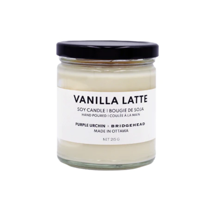 vanilla latte soy candle 