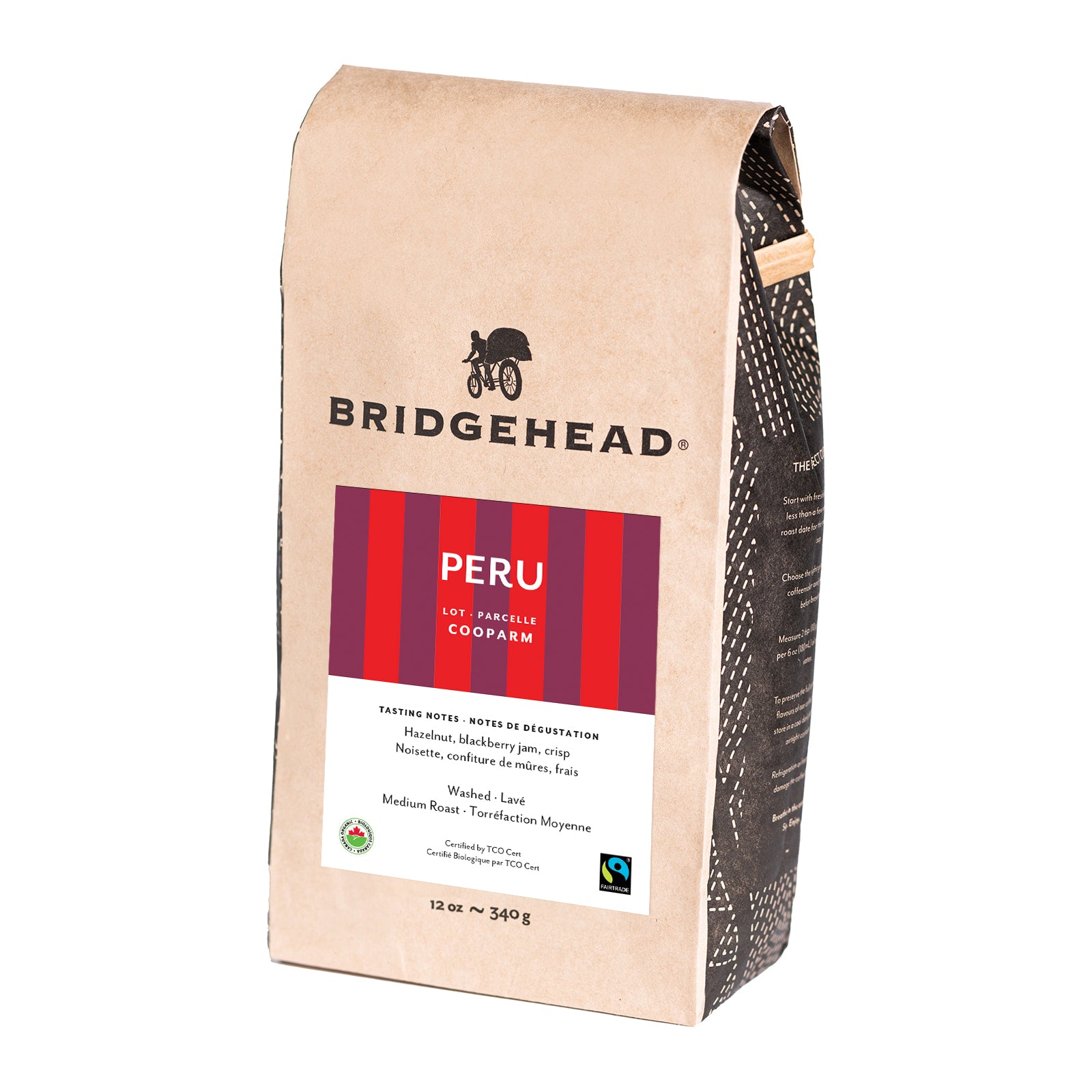 Bag of Bridgehead Peru coffee