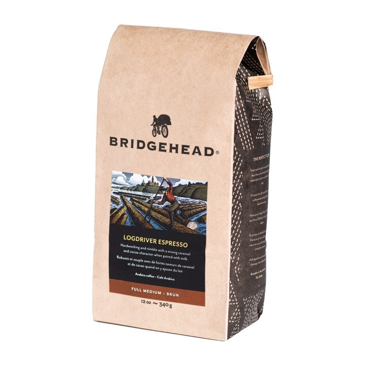 12oz Kraft bag of Logdriver espresso